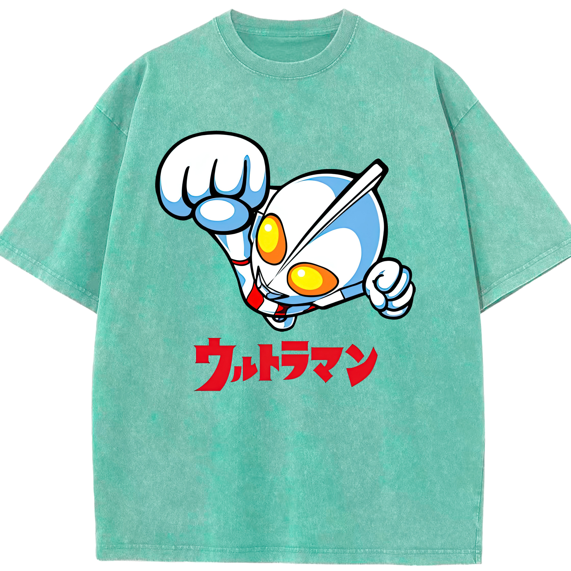 （画像用） ウルトラマン Ultraman 綿100% ヴィンテージ風 半袖Tシャツ（フロントプリント）